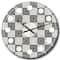 Designart 'Monochrome Geometric Pattern Xi Mid-Century Modern Wall Clock